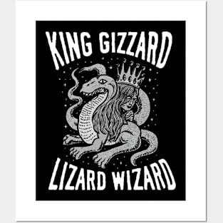 The King Gizard And Wizard Lizard Posters and Art